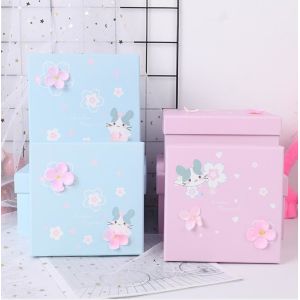 Quality Square Paper Lid And Base CMYK Printing Gift Box Packaging for sale