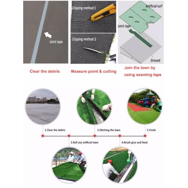 25mm 35mm Pet Friendly Fake Lawn Environmental Friendly Backyard Landscaping