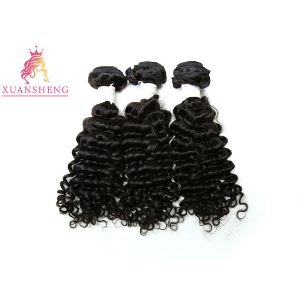 Grade 9A Deep Wave Brazilian Human Hair Extensions No Shedding And No Tangle