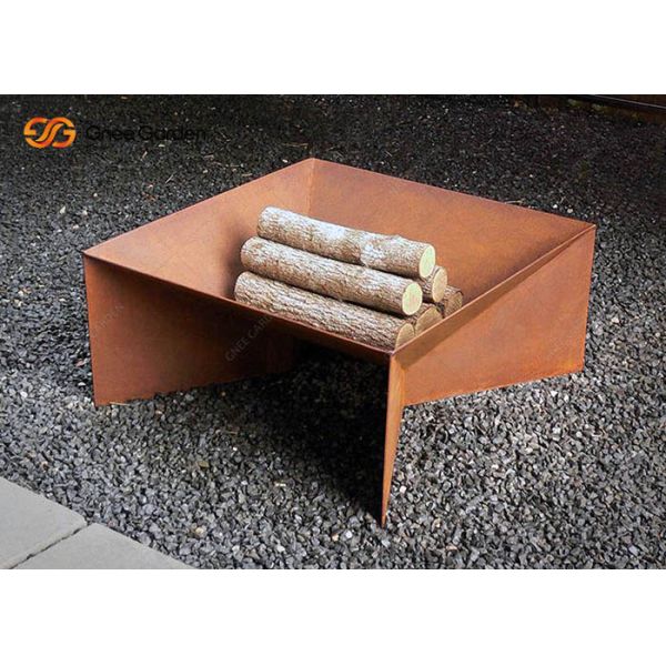 New Design Rusty Corten Steel Metal Camping Barbecue Fire Pit