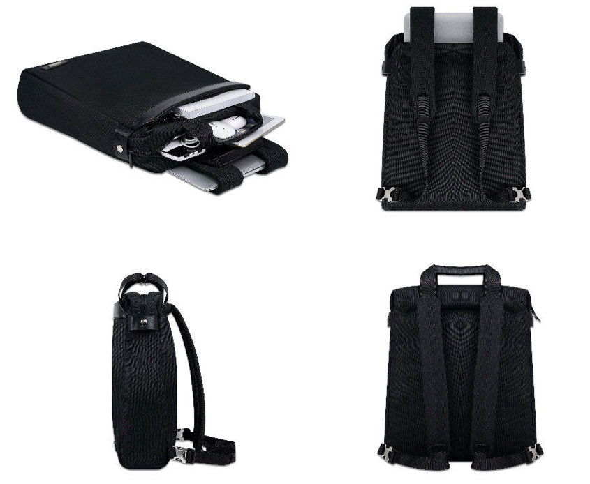 Waterproof 16 Inch Laptop Backpacks Bag Black With Custom Logo