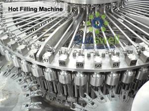 Quality Automatic PLC Hot Filling Machine , Bottle Fruit Juice Processing Line for sale