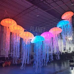 Quality Wedding Christmas Decor Colorful Jellyfish Lamp Inflatable Jellyfish Decoration Balloon for sale