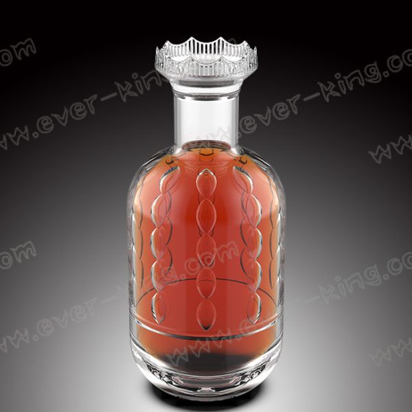 750ML Durian Shaped Flint Glass Spirit Bottles