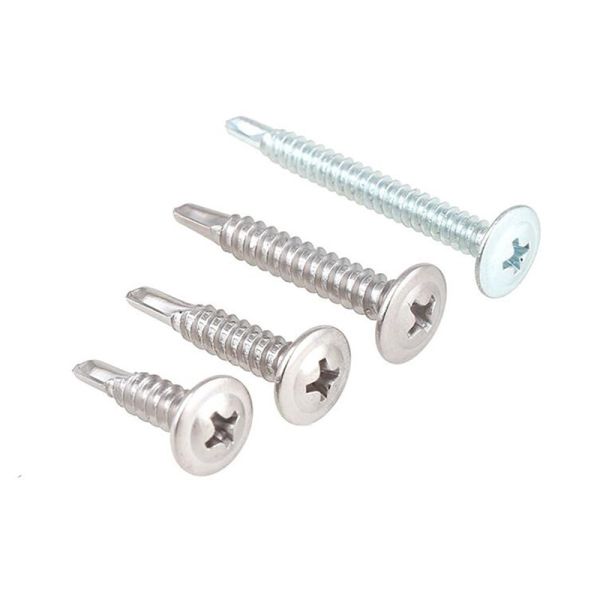 M4.2x13mm Galvanized Self Drilling Screws Wafer Head Phillip Zinc Plated Tornillo