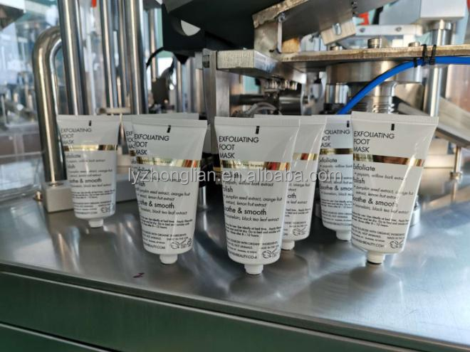 Hot selling cosmetics automatic rotary semi-automatic aluminium tube filling and sealing machine for honey