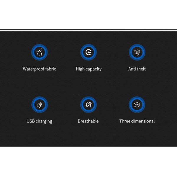 Usb Charging Waterproof Business Backpack 20-39Liter Dirt Resistant