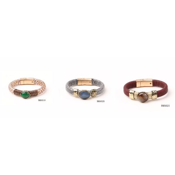 jewellery spring and summer new collection leather magnetic bracelet, fashion jewelry layers pu leather magnetic turquoi