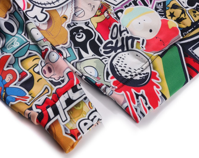 Full dye 3d sublimation hoodie custom all over print hoodies