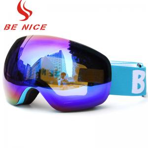 Pliable Material Night Snow Goggles Uv Protection For Outdoor / Skiing