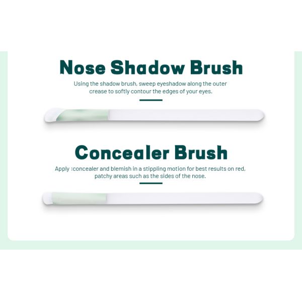 3pcs Synthetic Hair Makeup Brush Kits With PVC Bag Aluminium Ferrule Customized Logo