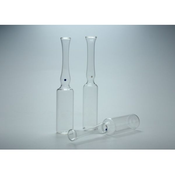 ISO Standard Empty Glass Ampoule Vial Clear / Amber Color 5ml Capacity