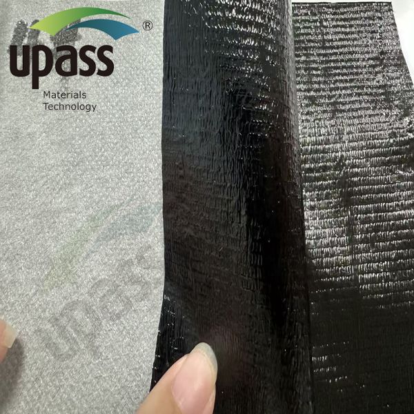 Anti-slip Anti-aging 80-200gsm Coating Composite Non-Woven Polypropylene Mat Cutting Service for Peel+Stick Underlayment Roll