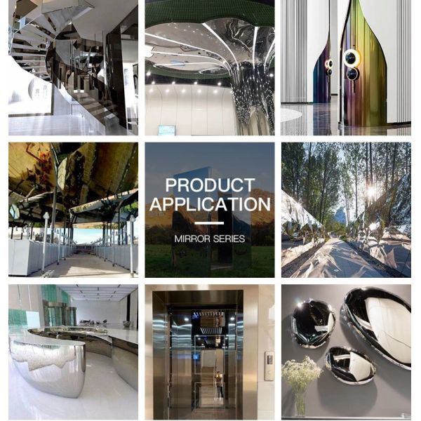 Super Polished Mirror Decorative Panel 6K/8K/10K/12K No 8 Mirror Finish Stainless Steel Sheet