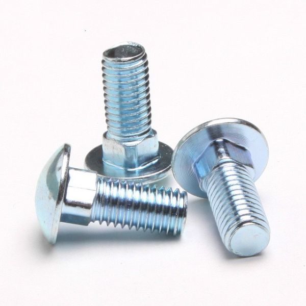 10mm X 200mm Fully Threaded DIN 603 HDG Gr 8.8 Carriage Bolt with High Tensile Strength and Hot Dip Galvanization