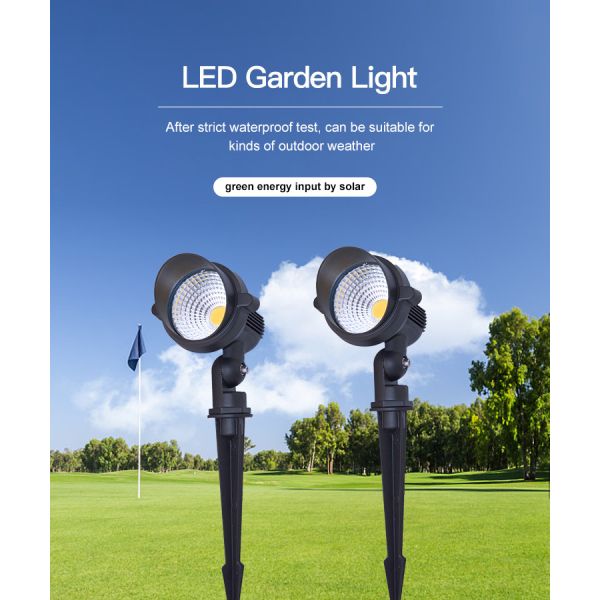 Cob 5w RGB Garden Lights For Landscape , LED Garden Spike Lights IP65 Waterproof