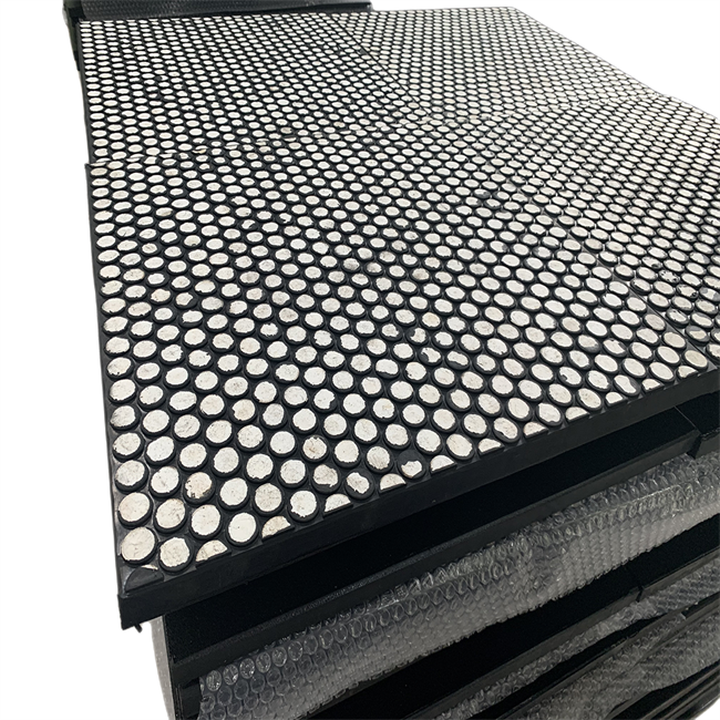 Rectangular Hex High Alumina Ceramic Tiles Ceramic Rubber Composite Liner