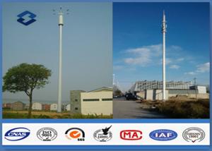 Quality Microwave Mobile Cell Phone Tower Telecommunication pole HDG & Powder Coated for sale