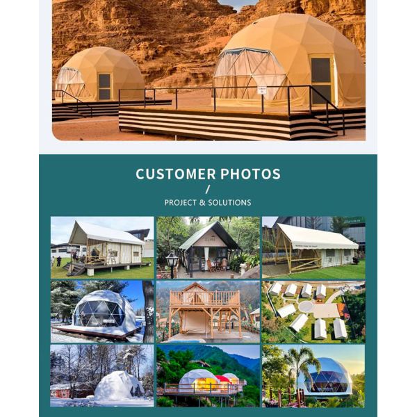 Prefab Inflatable Dome Tent Hotel Decoration Transparent Geodesic