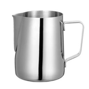 Stainless Steel Milk Frothing Jug Sharp Spout Pull Flower LFGB