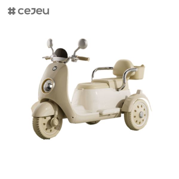 CJ-689-2 6V4 One-button start/early education function/USB/light/with storage box,Electric car for kids for boy and girl
