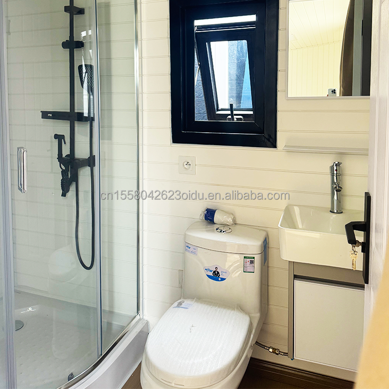 Chinese Design Style EU 20ft Wooden Houses Garden Prefabricated Houses Modern luxury prefab house Steel Structure