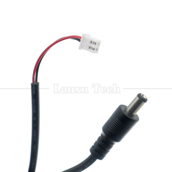 Customized Wire Harness 5.5x2.1mm Male DC Barrel Jack to JST XH Female Connector Cable