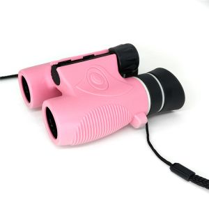 Quality Optical Bak4 Prism Kids Binoculars , 6x21 Shockproof Childrens Pink Binoculars for sale