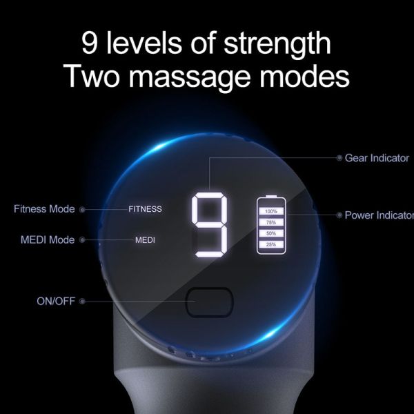 Hand held portable wireless sports fascia muscle mini electric percussion massagers gun