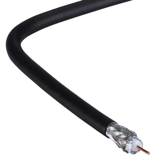 Low Loss Coaxial Cable RG6 LMR400 50 Ohm Flexible PE Jacket Double Shielded For 5G RF Antenna Ham Radio Military Use