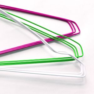 Strong Silver Galvanized Metal Steel 16 Inch Wire Clothes Hangers