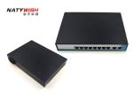 Black Color 8 Port POE Ethernet Switch , POE Powered Switch For Monitoring