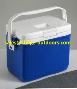 Quality Portable 10 Liter EPS Insulation Blue Plastic Ice Cooler Box for sale