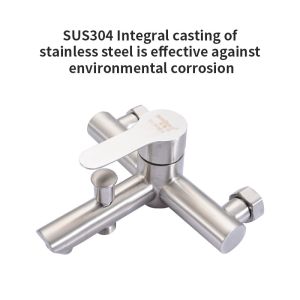 OEM ODM Stainless Steel Bathroom Faucet Surface Polishing Wear Resistance