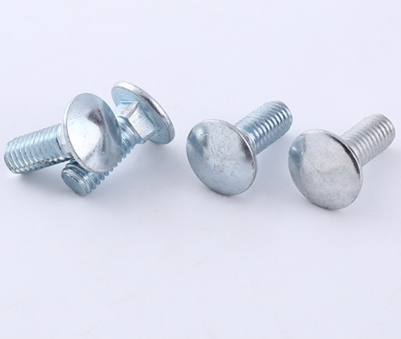 Hardened Steel Grade 8.8 10.9 Round Head Bolts Din 603 607 605 ASME M8 M14 M16 Bolt And Nut