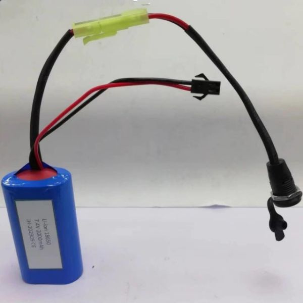 7.4v 18650 Children Toy Car Battery 2000mah With SM-2P Connector