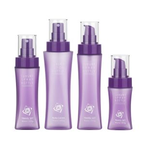 Quality Purple Cosmetic Spray Bottle , Luxury Airless Empty Spray Bottle 200ml for sale