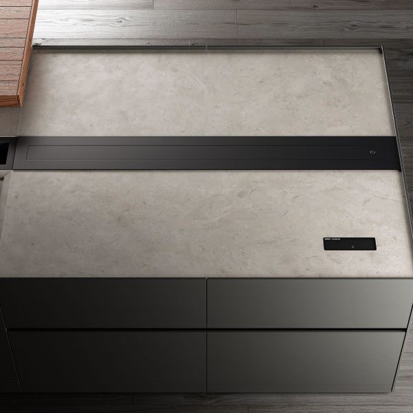 Custom Minimalist Design Termite Proof Durable Black Egger Board Kitchen Cabinet Project For Contractors