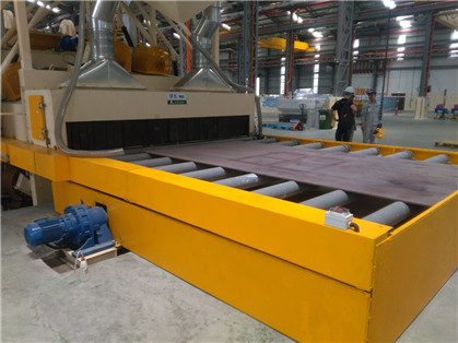 Roller Conveyor Blast Machine For Metal Sheet Cleaning