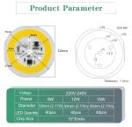 Smart IC COB LED Chip Module Driverless 1400K For E27 A60 A70 LED Bulb