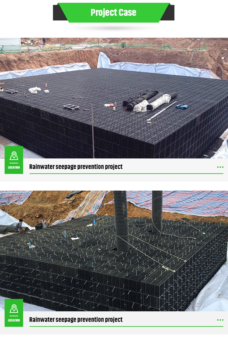 Eco-friendly HDPE Material Rainwater Collection System for Stormwater Infiltration