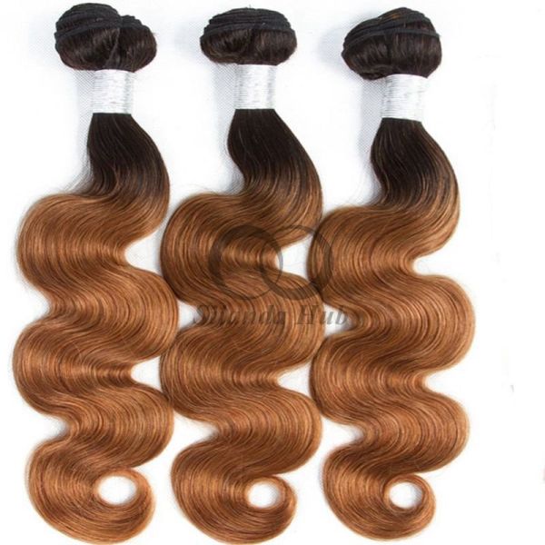 #T1B/30 Body Wave Remy Human Hair Bundles Sew In Weave Bundles Brazilian Bundle Deals