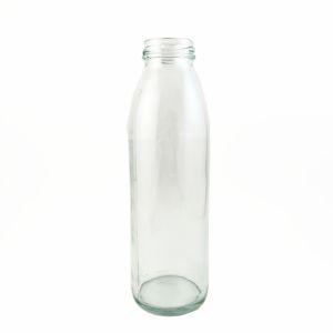 Quality 350ml Common Flint Large Kombucha Glass Bottles Silver Hot Stamping for sale