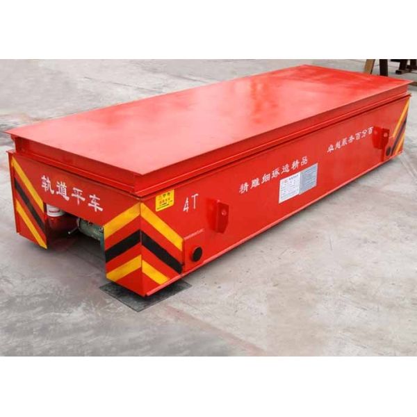 Cable drum hydraulic lifting device electric steel rail material transfer wagon