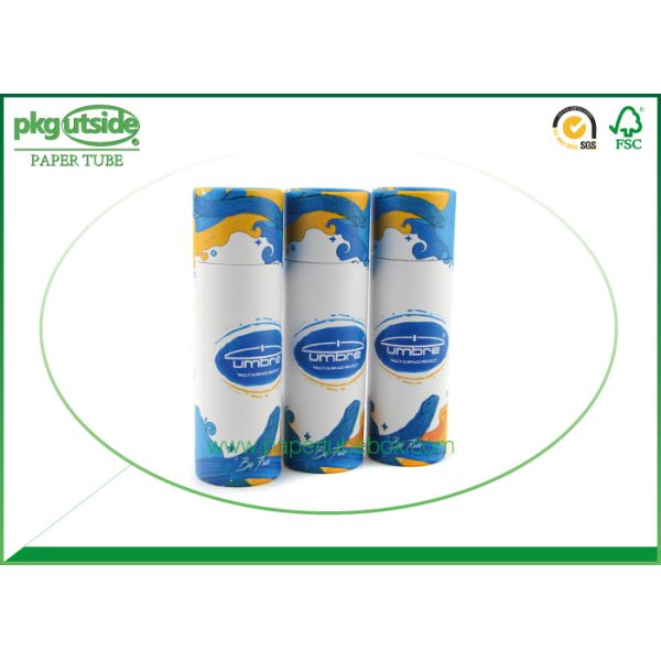 Printed Recycled Custom Paper Tubes Offset Printing Environmentally Friendly