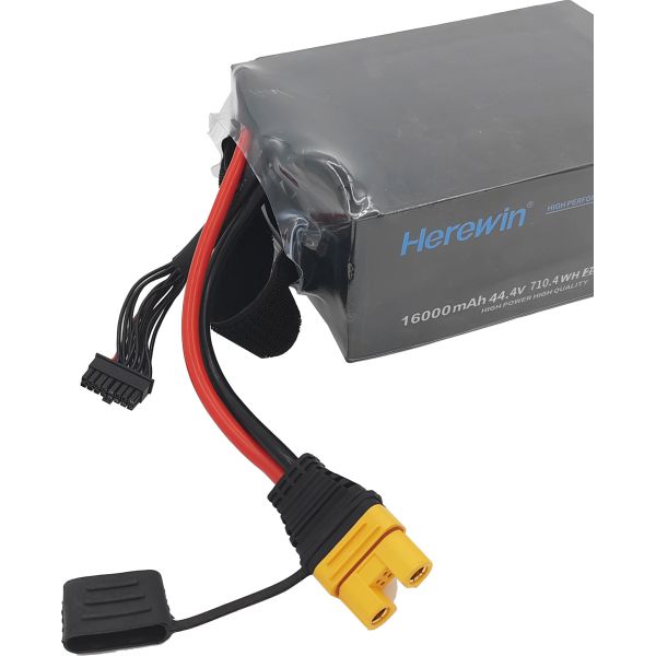 16000mAh 12S 44.4V 25C LiPo Pouch Cell Battery Herewin UAV Battery