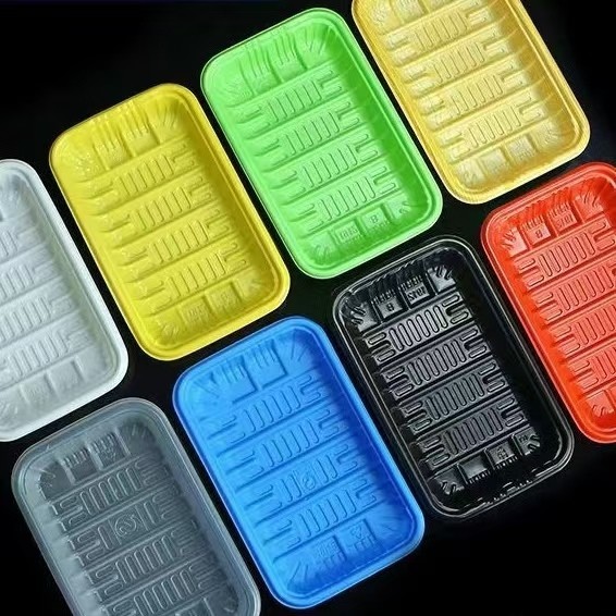 Disposable PET Fresh Food Tray Customizable For Flesh Meat And Vegetable