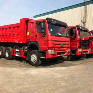 SINOTRUK HOWO 6X4 dump truck tipper stock new 336HP red