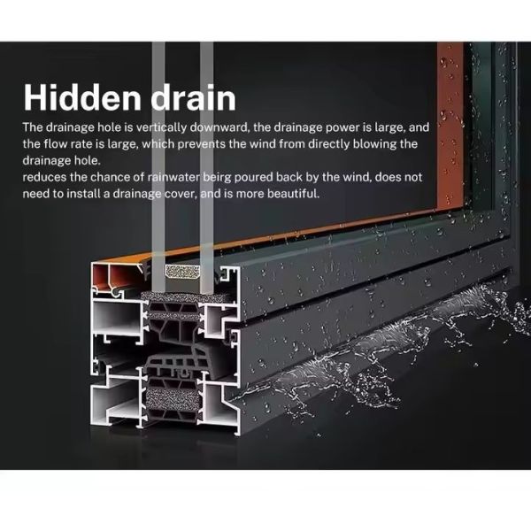 Impact Glazing Double Layer Tempered Glass Window OEM Custom Made Aluminium Windows