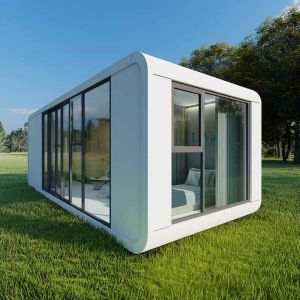 Galvanized Steel Frame Small House Prefabricated Capsule Container House Luxury